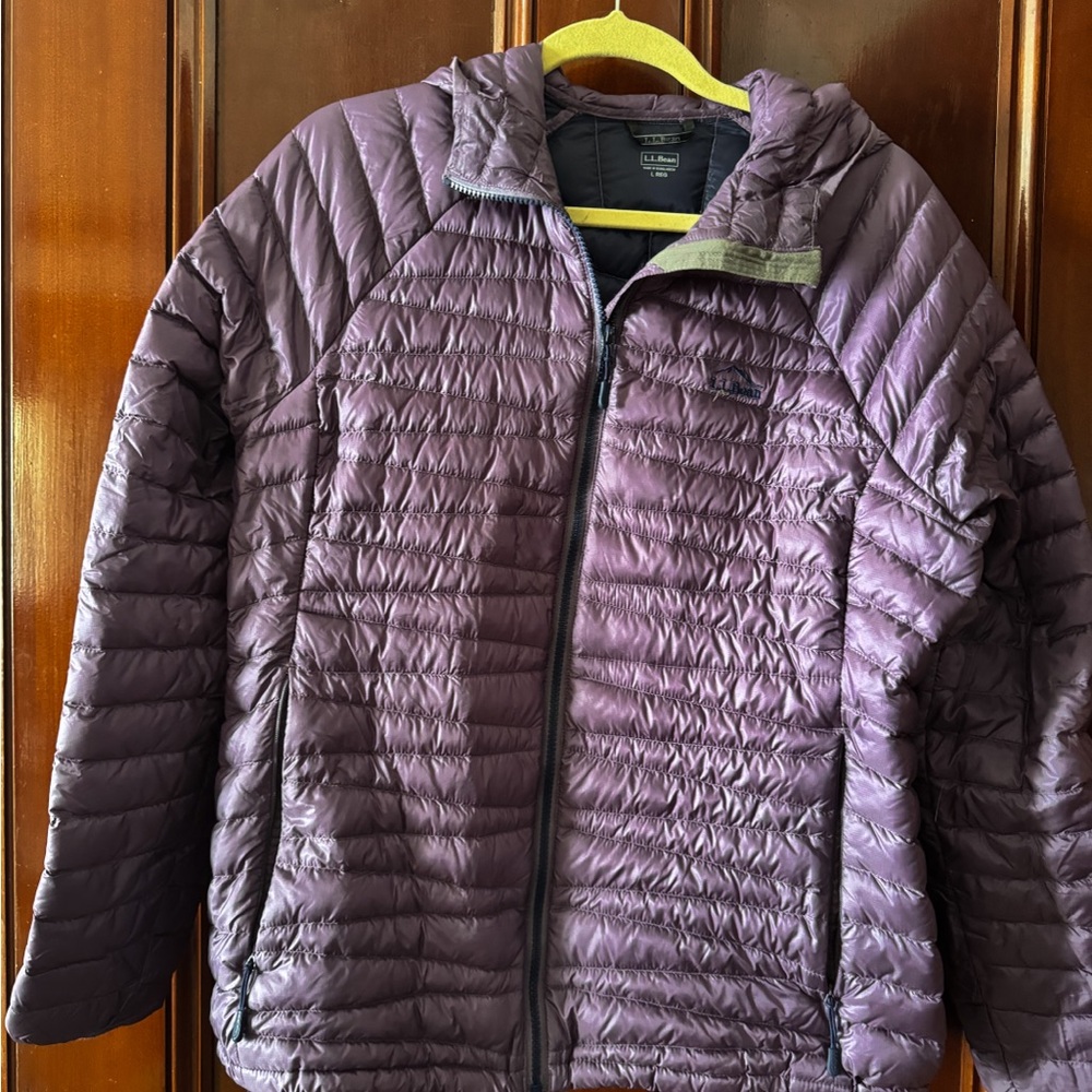 L.L. Bean purple downtek winter puffer